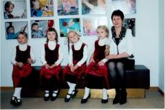 2008.11.12-4 №1- ПТАШЕЧКА в Третьяковской галерее Гаязова Рита, Колесникова Лиза, Столярова Полина, Горюшина Саша, Сопкина О.В. - Открытие выставки СЕМИЦВЕТИКА