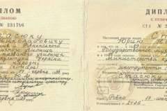 1993 Диплом об окончании муз училища